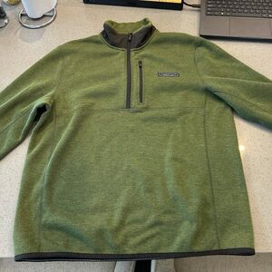 Vineyard Vines Olive Green Half-Zip Fleece Pullover